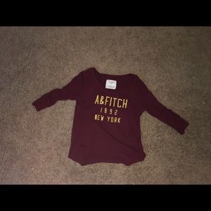 Maroon Abercrombie and Fitch shirt